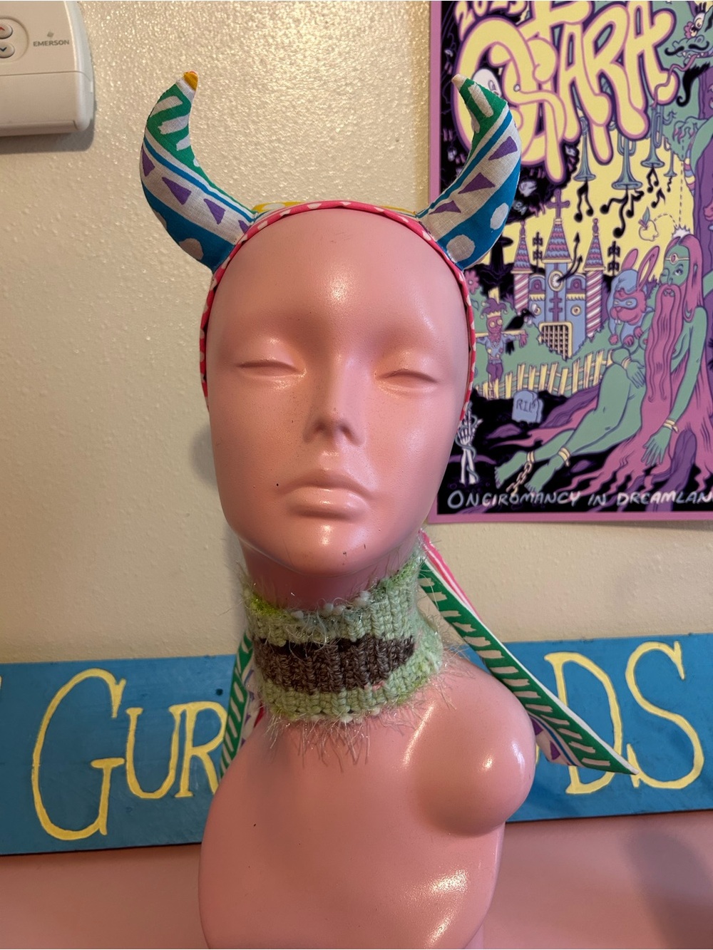 Handmade Patterned Horn Headband - Women’s Hair Accessory